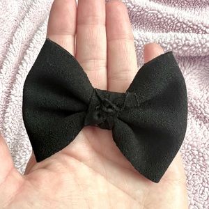 Midnight Black Tie🖤🎀Baby/Girl Bow on nylon band